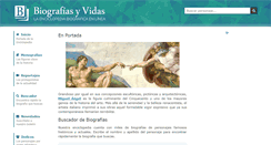 Desktop Screenshot of biografiasyvidas.com